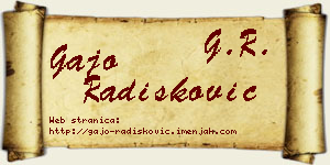 Gajo Radišković vizit kartica